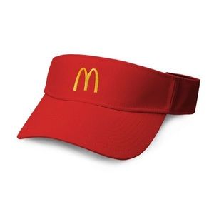 McDonalds Red Visor Golf Hat - Golden Arches New ⛳️ 🧢 🍔